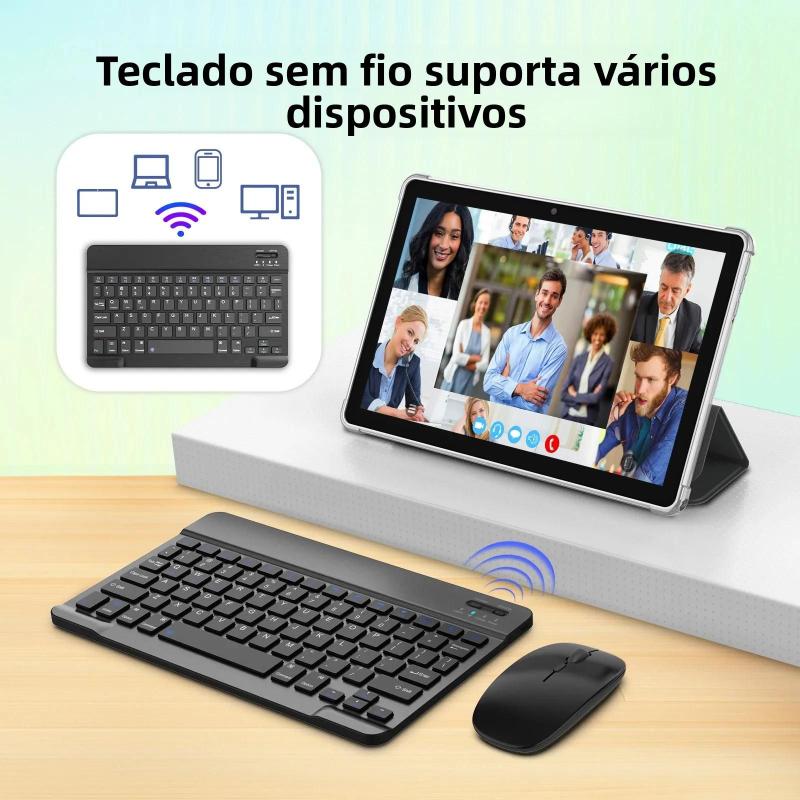 Tablet BAKEN De 10 Polegadas Android 15 Quad-core 64GB RAM 1TB